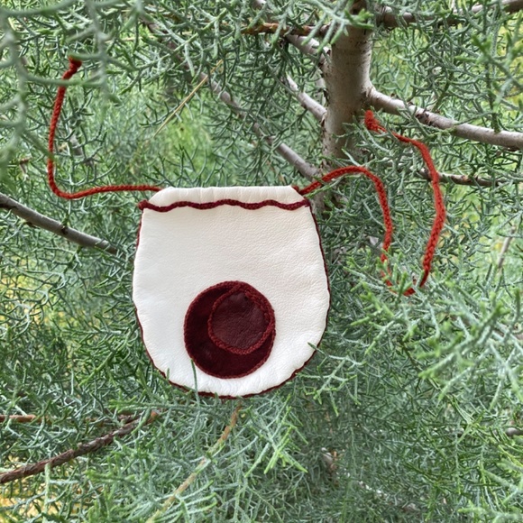 Little bag, Blood moon leather witches pouch handcrafted - Picture 12 of 12